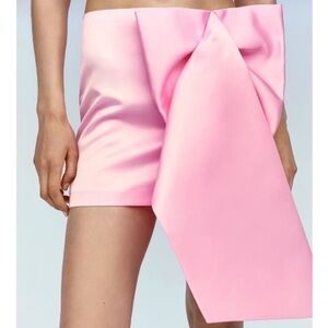 Zara Satin Bow Skirt